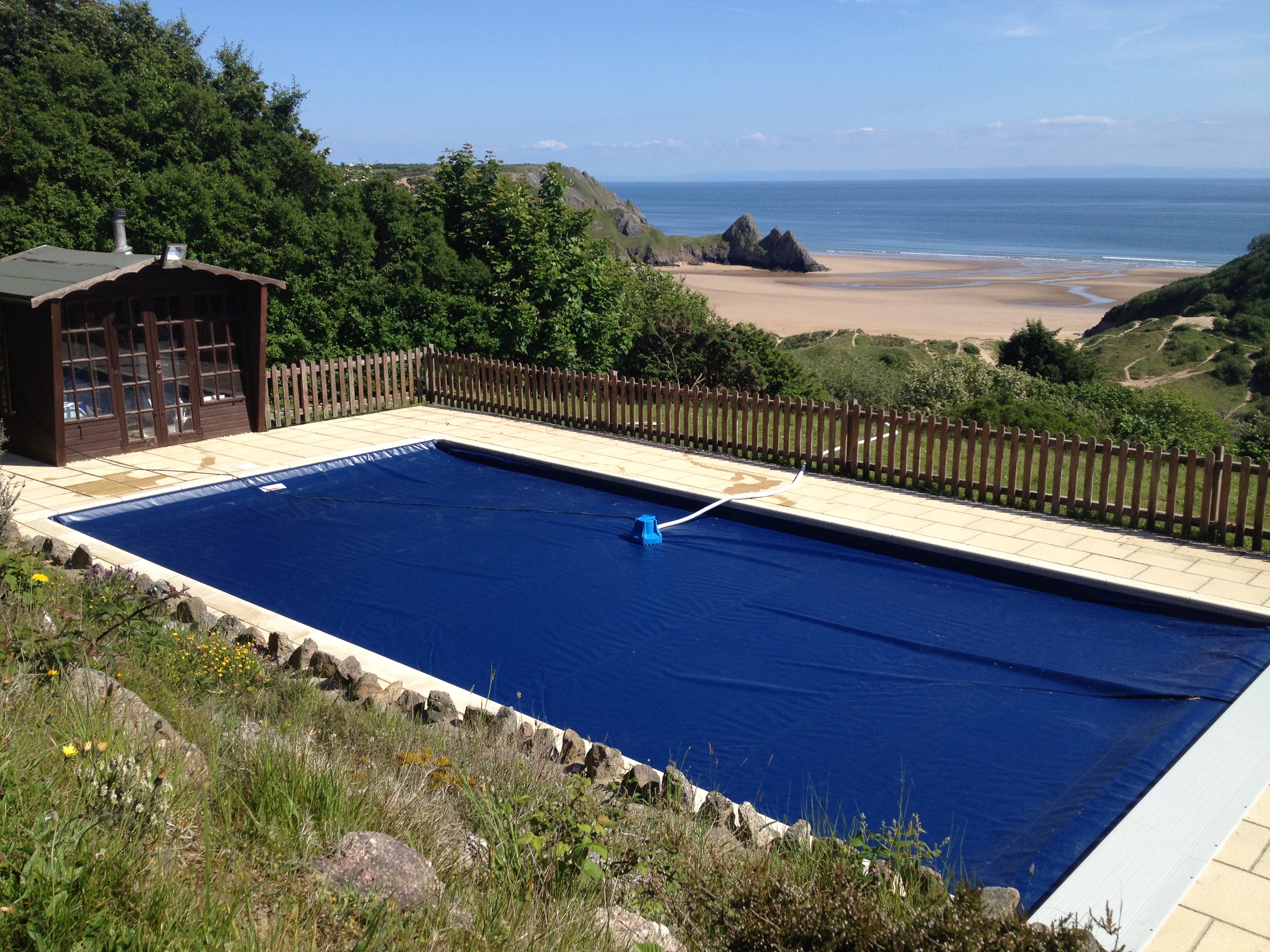 Liner Pool refurbishment, Gower, Swansea, south Wales